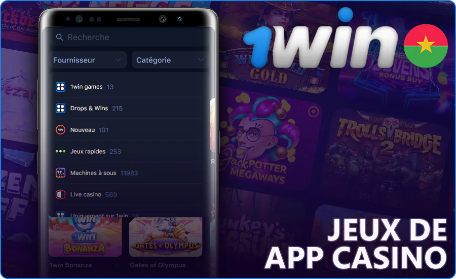 1Win casino en ligne sur application mobile
