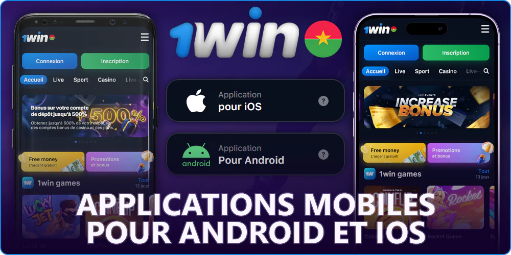 Applications mobiles 1win pour Android et iOS