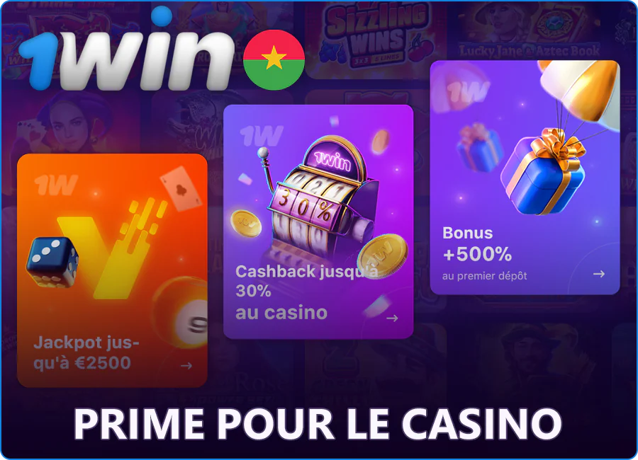 Bonus pour 1Win Casino au Burkina Faso