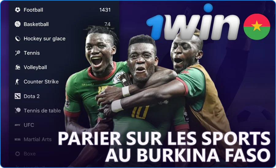 Les paris sportifs sur 1Win au Burkina Faso