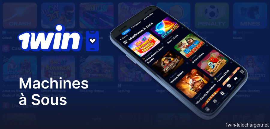 Machines à sous sur l'application 1win
